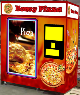 Compartimentos de máquinas de venda automática de alimentos quentes