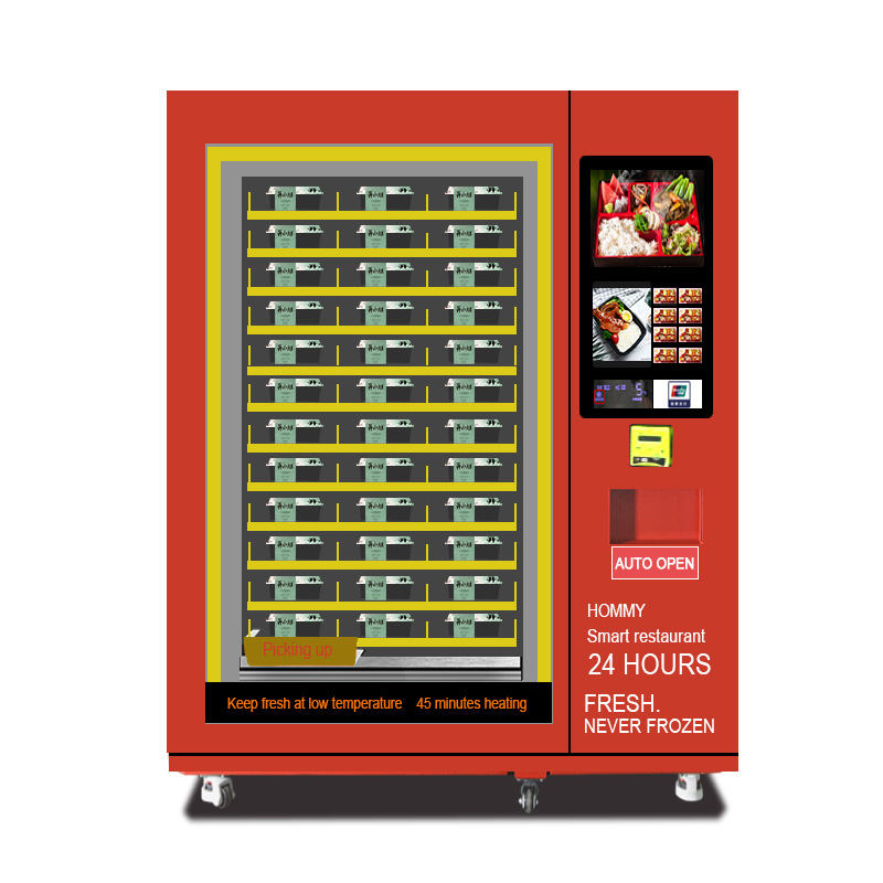 Máquina de venda automática de hambúrguer congelado nos Estados Unidos